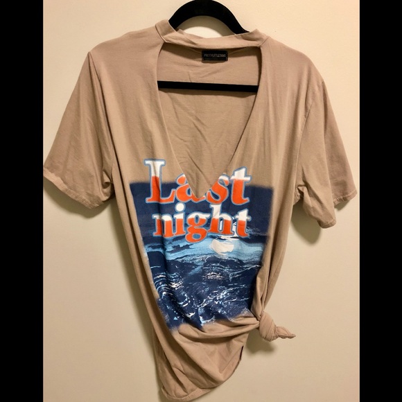 Deep V T-Shirt Dress - Picture 1 of 2
